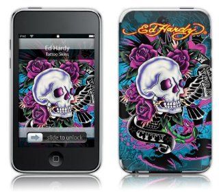 Ed Hardy iPod Touch Tattoo Skin   Skull & Roses Computers & Accessories