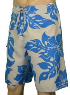 Quiksilver Men's Puro Aloha Boardshorts Light Gray/blue 34 at  Mens Clothing store