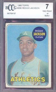 1969 topps #260 REGGIE JACKSON rc rookie BGS BCCG 7 Graded Sports Collectibles