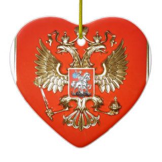ANCIENT RUSSIAN COURT OF ARMS CHRISTMAS TREE ORNAMENT