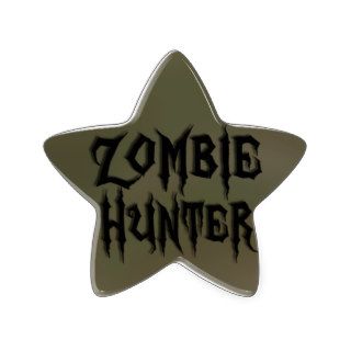 Zombie Hunter Star Stickers