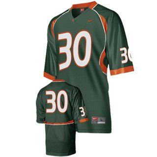 Miami Hurricanes (University of) Kids/Youth Nike College Football Jersey Size 3T Green  Athletic Jerseys  Sports & Outdoors