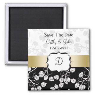 gold Save the date magnet
