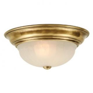 Dolan Designs 521 18 1 Light Down Light Flushmount Ceiling Fixture from the Richland Collection, Old Brass   Close To Ceiling Light Fixtures  