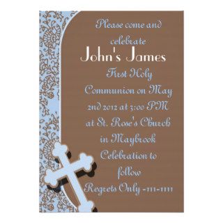 First Holy Communion Invitations For BOYS