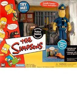 Simpsons   Interactive Environment Playset   Police Station w/exclusive Officer Eddie figure Toys & Games