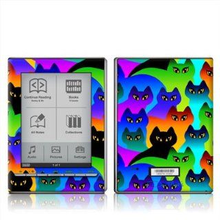 Rainbow Cats Design Protective Decal Skin Sticker for Sony Digital Reader PRS 505 Models  Players & Accessories