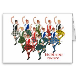 Scottish Highland Dancers Cards