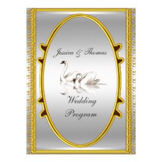 Formal Wedding Program Personalized Announcement