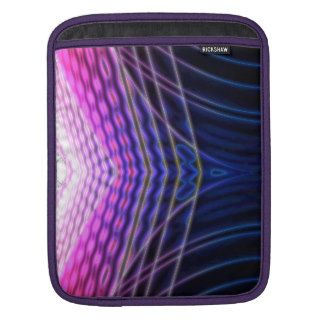 Pink Vector Wave Sleeves For iPads