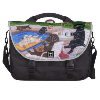 Pool Party Labradors 2 Commuter Bags