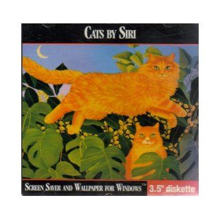 Cats By Siri ~ Screen Saver and Wallpaper for Windows [ 3.5" Diskette ] {Windows 3.1} The art of Siri Schillios Books