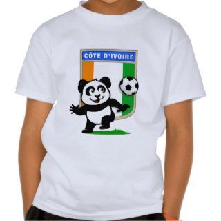 Cote D'IVoire Soccer Panda T shirts