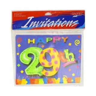 48 29th birthday invitations; pack of 8 Health & Personal Care