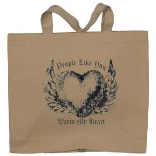 PEOPLE LIKE YOU WARM MY HEART Totebag (Cotton Tote / Bag) Clothing