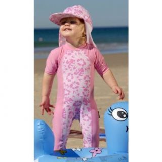 Sun Emporium Australia Baby Girl UV UPF50+ Pink Print Sun Suit   1 Year Clothing
