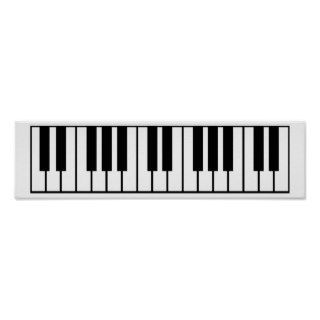 Piano Keyboard Print