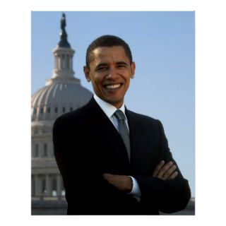 Portrait of Barack Obama Posters