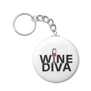 Wine Diva Key Chains