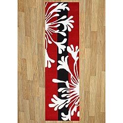 Hand tufted Hanako Bright Red Wool Rug (5' x 8') Alliyah Rugs 5x8   6x9 Rugs