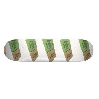 Nab as Na Sodium and B Boron Skateboard Deck