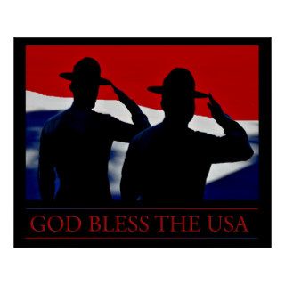 God Bless The USA Poster
