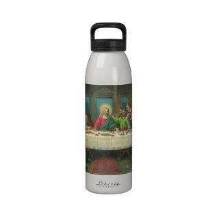 Vintage Last Supper with Jesus Christ and Apostles Reusable Water Bottles
