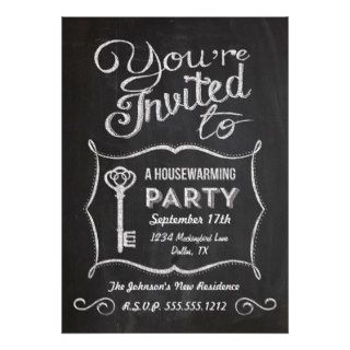 Chalkboard Housewarming Invitation