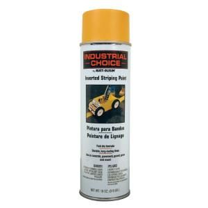 Rust Oleum Industrial Choice 18 oz. Yellow Inverted Striping Spray Paint (6 Pack) 1648838