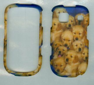 Puppies Lg Vn 530 At&t Verizon Pantch Breakout Snap on Hard Case Shell Cover Protector Faceplate Rubberized Wireless Cell Phone Accessory Cell Phones & Accessories