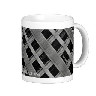 Abstract architecture office building mugs
