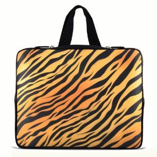 Tiger Print 14" 14.4" inch Notebook Laptop Case Sleeve Carrying bag with Hide Handle for Lenovo Y470 Y480/ASUS A43 N46 X84/Samsung 530 Q470 Q460/DELL Inspiron 14R Vostro 1450 XPS 14/HP DV4 ENVY 4 G4/TOSHIBA 800/SONY EG3/ACER/Thinkpad E420 Comput