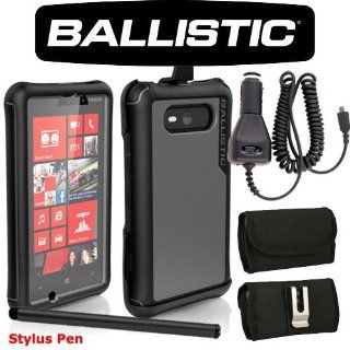 Ballistic Every1 Drop Protection Case for Nokia Lumia 820. Comes with Car Charger, Stylus Pen and Horizontal Metal Clip Case that fits your phone with the cover on it. Cell Phones & Accessories