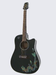 Takamine EG531SCDR Dreadnought Cutaway Acoustic Electric Guitar with Dragon Motif Musical Instruments