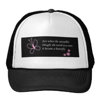 The Butterfly Quote Hat   Butterfly Cap