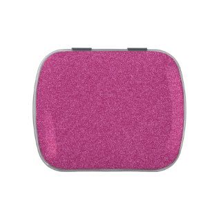 Beautiful girly hot pink glitter effect background jelly belly tins