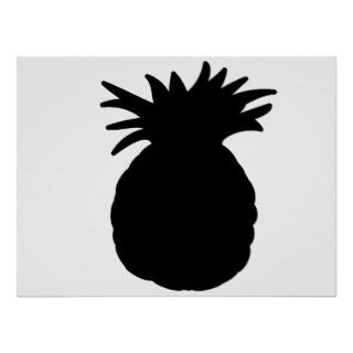 Pineapple Silhouette Poster