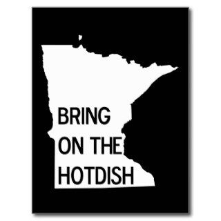 Bring on the Hotdish Funny Minnesota Postcard