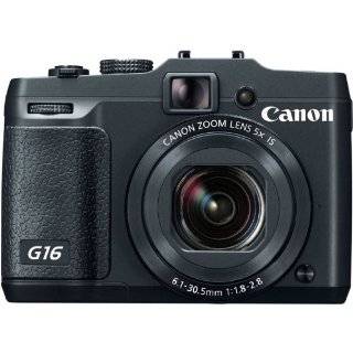 Canon PowerShot G16 12.1 MP CMOS Digital Camera with 5x Optical Zoom and 1080p Full HD Video  Point And Shoot Digital Cameras  Camera & Photo