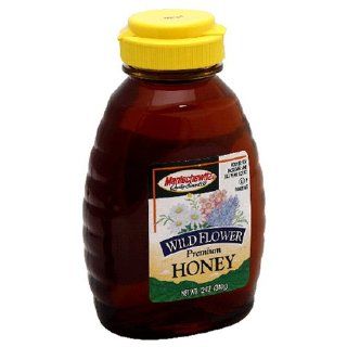 MANISCHEWITZ Wild Flower Honey, 12 Ounce Bottles (Pack of 4)  Grocery & Gourmet Food