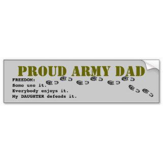 Proud army DAD Bumper Sticker