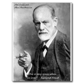 Freud Crazy Lovers Love Quote Gifts Cards Etc Post Cards