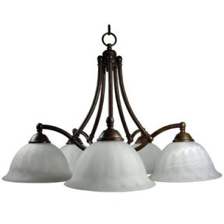 Yosemite Home Decor Spice Collection 5 Light Hanging Chandelier 2835 5DB