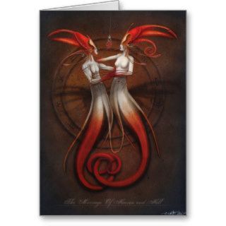 the MARRIAGE of HEAVEN and HELL Greeting Card