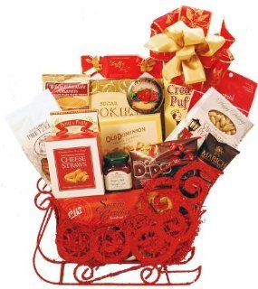 Sleigh Bells Christmas Gift Basket  Gourmet Snacks And Hors Doeuvres Gifts  Grocery & Gourmet Food