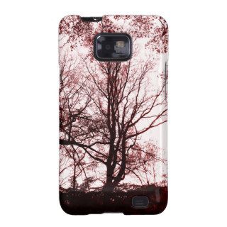 Central Park late autumn, Almost Barren Tree Red Samsung Galaxy Case