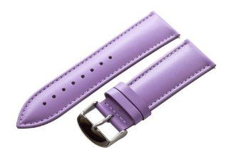 24mm Lilac Purple Smooth Leather Watch Band (Quick Release Pins) with Stainless Steel Buckle   Fit's All Watches Watches