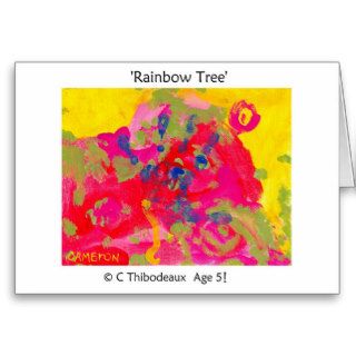 Rainbow Tree Greeting Card