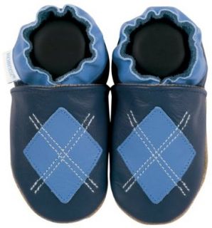 Robeez Soft Soles Argyle Slip On (Infant/Toddler/Little Kid), Navy, 3 4 Years (10.5 11.5 M US Little Kid) Shoes