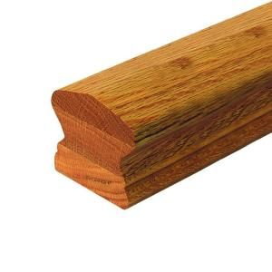 1 ft. Unfinished Red Oak Roma Handrail 6001220